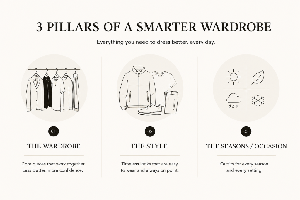 the 3 pillars of a marter wardrobe